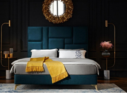 Bett 2x Nachttisch 3 tlg. Schlafzimmer Set Design Gruppe Garnitur